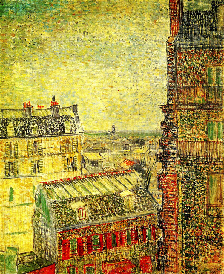 View Of Paris From Vincent S Room In The Rue Lepic